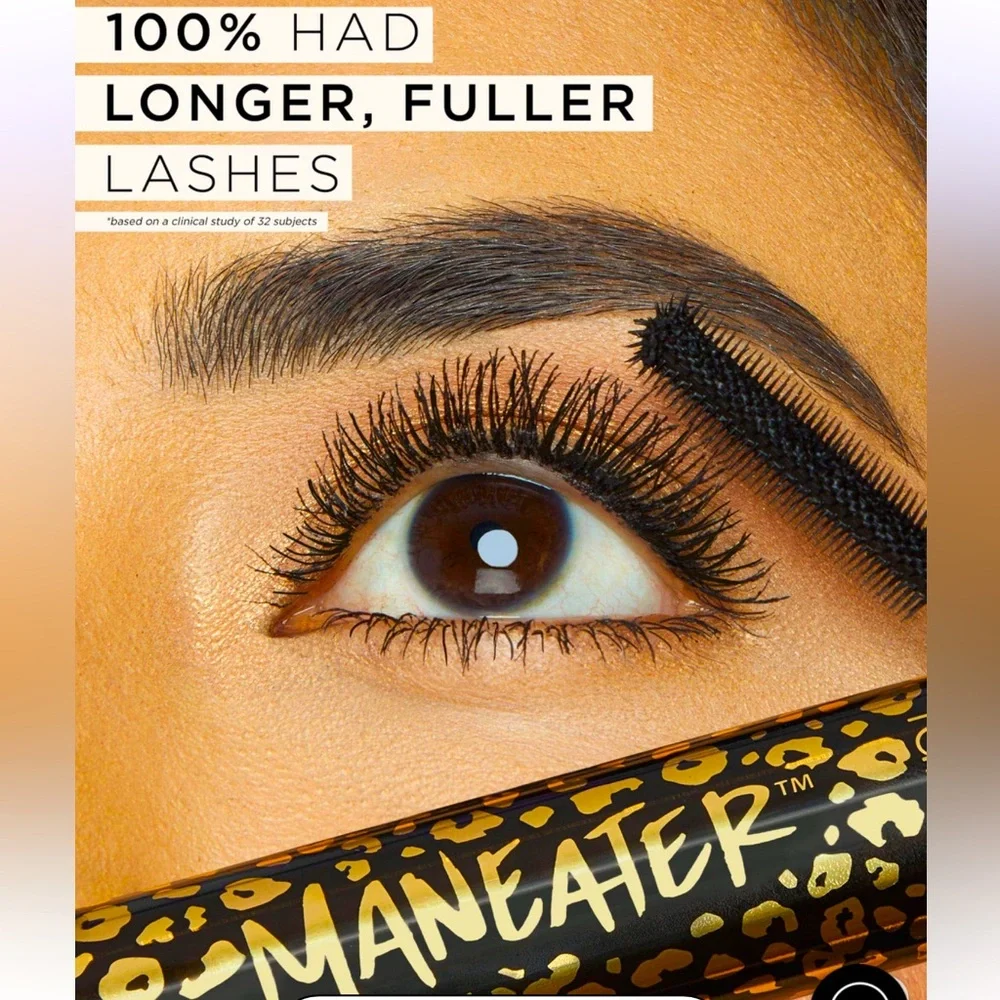 TARTE. MANEATER Mascara. Black. Vegan. Massive Volume. Infinite Length.9ml/0.3oz